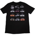 thumbnail image 2 of AC/DC Unisex T-Shirt: Logo History (Back Print), 2 of 4
