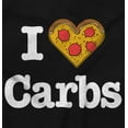 thumbnail image 2 of Love Heart Carbs Pizza Food Cute Women Plus Size Long Sleeve Graphic Tee Brisco Brands 2X, 2 of 5