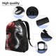 thumbnail image 5 of Fotbe Cool Black And White Dragon Mochila de Viaje para Laptop, Mochila Ejecutiva Delgada y Resistente 15.6", 5 of 8