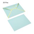 thumbnail image 3 of Unique Bargains V Flap Invitation Envelopes, B6, Sky Blue, 20 Pack, 3 of 5