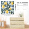 thumbnail image 6 of Yayeee 6 Pack Kitchen Dish Cloths Set for Washing Soft Drying Absorbent Microfiber Towels, Retro Beige Lemon, 6 of 9