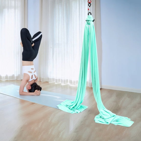 Aerial Silks Equipment, Stretch Aerial Silk Starter Kit for Aerial Acrobatic Dance, Aerial Yoga Hammock