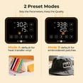 thumbnail image 3 of HTVRONT Auto Hat Press Machine - Hat Heat Press Machine with Precise Temp&Timer Control, A300 Hat Heat Press Machine for Caps with 2 Platens, Compatible with DTF Film, Embroidery Patches, Sublimation, 3 of 10