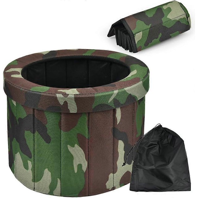 1 Set Portable Folding Toilet Camping Toilet Outdoor Toilet, Maximum Loading 150kg, Holiday Toilet Fishing Toilet Car Toilet Folding Stool for Camping