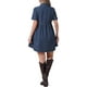 thumbnail image 3 of INSPIRE CHIC Vestido Mini de Mezclilla con Cuello y Botones de Manga Corta para Mujeres S Azul Profundo, 3 of 6