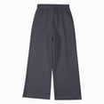thumbnail image 7 of NIEWTR Girls Straight Wide Leg Track Pants Elastic Waist Casual Baggy Athletic Pants Loose Jogger Sweatpants（Dark Gray,6-8 Years), 7 of 7