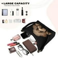 thumbnail image 5 of Kuiaobaty Teddy Dog Print Shoulder Purse for Women, Cute Vegan Leather Hobo Purse Tote Bag with Smooth Zipper, Lightweight Underarm Sling Bag for Travel & Work, Black, 5 of 7