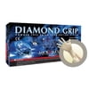 Microflex X-Small Natural 9.8" Diamond Grip 6.3 mil Latex Ambidextrous Non-Sterile Powder-Free Disposable Gloves With Textured Fingers Finish And Beaded Cuffs (100 Each Per Box)