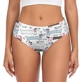 thumbnail image 1 of Fotbe Dachshund Dog Puppy Calzones Estampados para Mujer – Ropa Interior de Algodón, Cómoda, Suave y Elástica-X-Small, 1 of 6