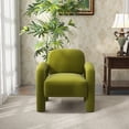 thumbnail image 4 of SEYNAR Mid-Century Velvet Upholstered Accent Chair Lounge Sofa for Living Room,adult( Green), 4 of 6