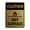 Brushed Gold, variant on Signs ByLITA Portrait Round Caution Hot Surface Sign (Brushed Silver) - Small