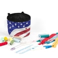 thumbnail image 3 of HELLHERO with Storage Cylinder Sewing Machine Mat Easy to Clean Waterproof for Wife Mom Family Present Travelling, Mother's Day Faded Flag Stripes, 3 of 5