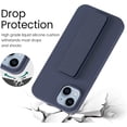 thumbnail image 3 of LAUDTEC Silicone iPhone 15 Case with Stand,Horizontal and Vertical Stand Hand Strap Kickstand Case(Blue), 3 of 6