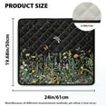thumbnail image 2 of ZIATUBLES Washer and Dryer Top Protcetor Mat Water Resistant Washing Machine Top Dust Cover Pad for Laundry Room Kitchen Home Decor Accessories, 24 x 19.7 Inch, Floral Butterfly Dragonfly Shine, 2 of 7