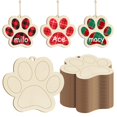 thumbnail image 1 of Adornos de madera con forma de pata de perro Sophena, 24 unidades, para manualidades, 1 of 7