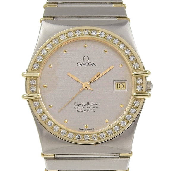 Pre-Owned OMEGA Constellation Men's Watch, Stainless Steel with Diamonds, Quartz... (Fair)