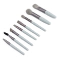 thumbnail image 4 of Juego de 8 brochas de maquillaje, cosméticas de primera calidad, sombras de ojos profesionales, brochas para cejas para maquillaje diario, gris, 4 of 5