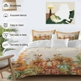 thumbnail image 3 of Fall Thanksgiving Bedding Duvet Cover Set Full Size 4 Pieces Pumpkin Sunflower Leaves Linen Bedding Set with Zipper Closure, 1 Comforter Cover 86x86 Inches 1 Flat Sheet & 2 Pillow Cases, 3 of 7