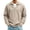 Khaki, variant on Long Sleeve Tops for Men Fashion Turndown Collar Solid Color Casual Top Loose Soft Comfort Athletic Tee Shirts