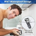 thumbnail image 4 of Teissuly Clearance Men's Electric Shaver Facial Wireless Rechargeable With LED -up Best Gift, 4 of 9