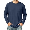 thumbnail image 3 of Long Sleeve Loose Fit Chest Pocket Men's Casual Versatile Autumn Winter Top, 3 of 8