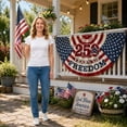 thumbnail image 5 of KUNPENG USA 250th Anniversary Pleated Fan Flag 1776-2026 250 Years of Freedom Patriotic Bunting Banner for 4th of July Independence Day Outdoor Porch Fence Railing Decor, 5 of 7