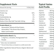 Snap Vegan 21g Protein Powder, Plant Based, Vanilla 30 Servings