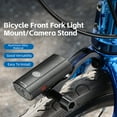 thumbnail image 2 of Bicycle Front Light Holder Road Bike Front Fork Lamp Holder Bracket Camera Stand, 2 of 8