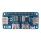 thumbnail image 2 of Hub de extensión USB de 5 V, 4 puertos USB para placa con indicación apta para Raspberry Zero/Zero W/3B+, 2 of 8