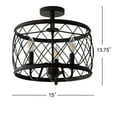 thumbnail image 2 of JONATHAN Y Eleanor 15" 3-Light Metal LED Semi Flush Mount Ceiling Light, Oil Rubbed Bronze, JYL9037B, 2 of 7