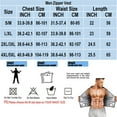 thumbnail image 2 of Lilvigor Men’s Sauna Vest Sweat Tank Top Heat Trapping Workout Vest for Male Body Shaper Waist Trainer Sauna Suit Corset for Men with Zipper, 2 of 6