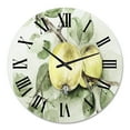 thumbnail image 2 of Designart 'Vintage Green Appels' Farmhouse Wall Clock, 2 of 5