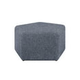 thumbnail image 6 of Lifestyle Solutions Gentry Pentagonal Ottoman, Blue Fabric, 6 of 6