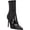 Black, variant on GUESS Womens Brown Comfort Frita Pointy Toe Stiletto Zip-Up Dress Boots 7.5 M