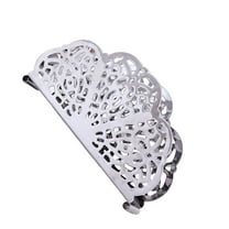unbranded  Napkin Holder Rattan Basket for Table Coffee Decor Banquet Silver