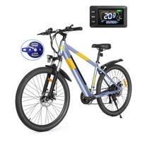 MULTIJOY EB263 Electric Bike for Adults,48V Built-in Invisible Removable Battery,500W Motor(Peak 700W) Electric Mountain Bike,26" Tires Front Fork Suspension with Fenders,UL Certified 21-Speed