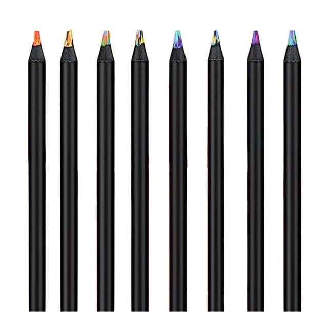 Visland 8/12 Pcs Gradient Rainbow Pencil Set Kids Adults Giant Colored Pencils Artwork Coloring Sketching Pencil Art School Supplies