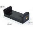 thumbnail image 2 of Adaptador universal para trípode de teléfono móvil, cabezal conector con clip para soporte de teléfono, utilizado para monopié, palo selfie DSLR, 2 of 4