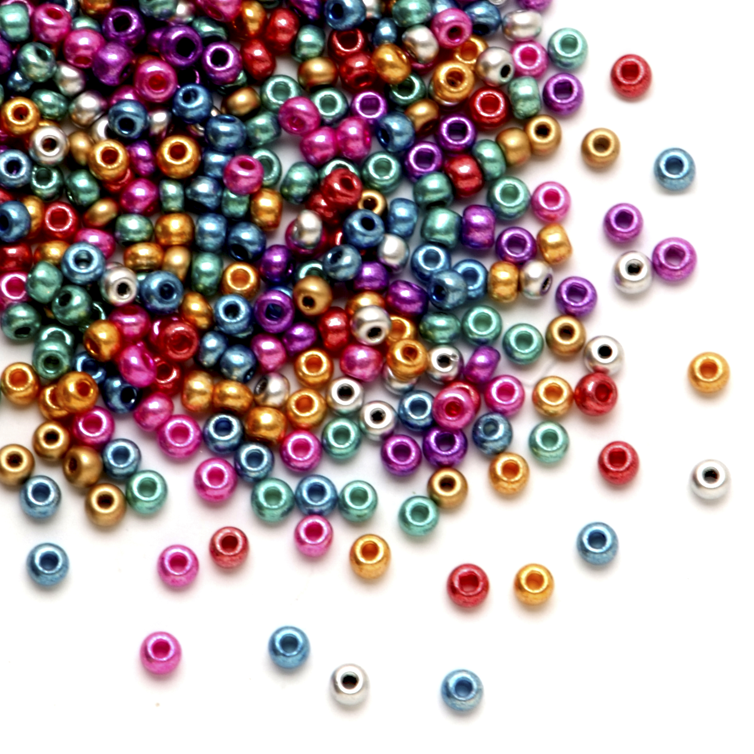 Crafts 50 Clear Glitter Pony Beads Round 3/8" Craft Beautiful! Bead