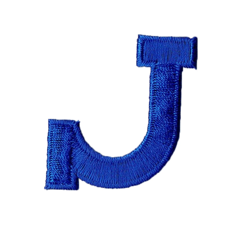 Alphabet Letter - J - Color Royal Blue - 2