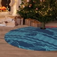 thumbnail image 6 of KLL 30" Christmas Tree Skirt Turtles and Waves Xmas Tree Skirts Mat for New Year Xmas Holiday Party Indoor Outdoor Home Decoration, 6 of 7