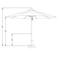 thumbnail image 4 of California Umbrella Venture 11' Silver Market Umbrella in Sunset, 4 of 4