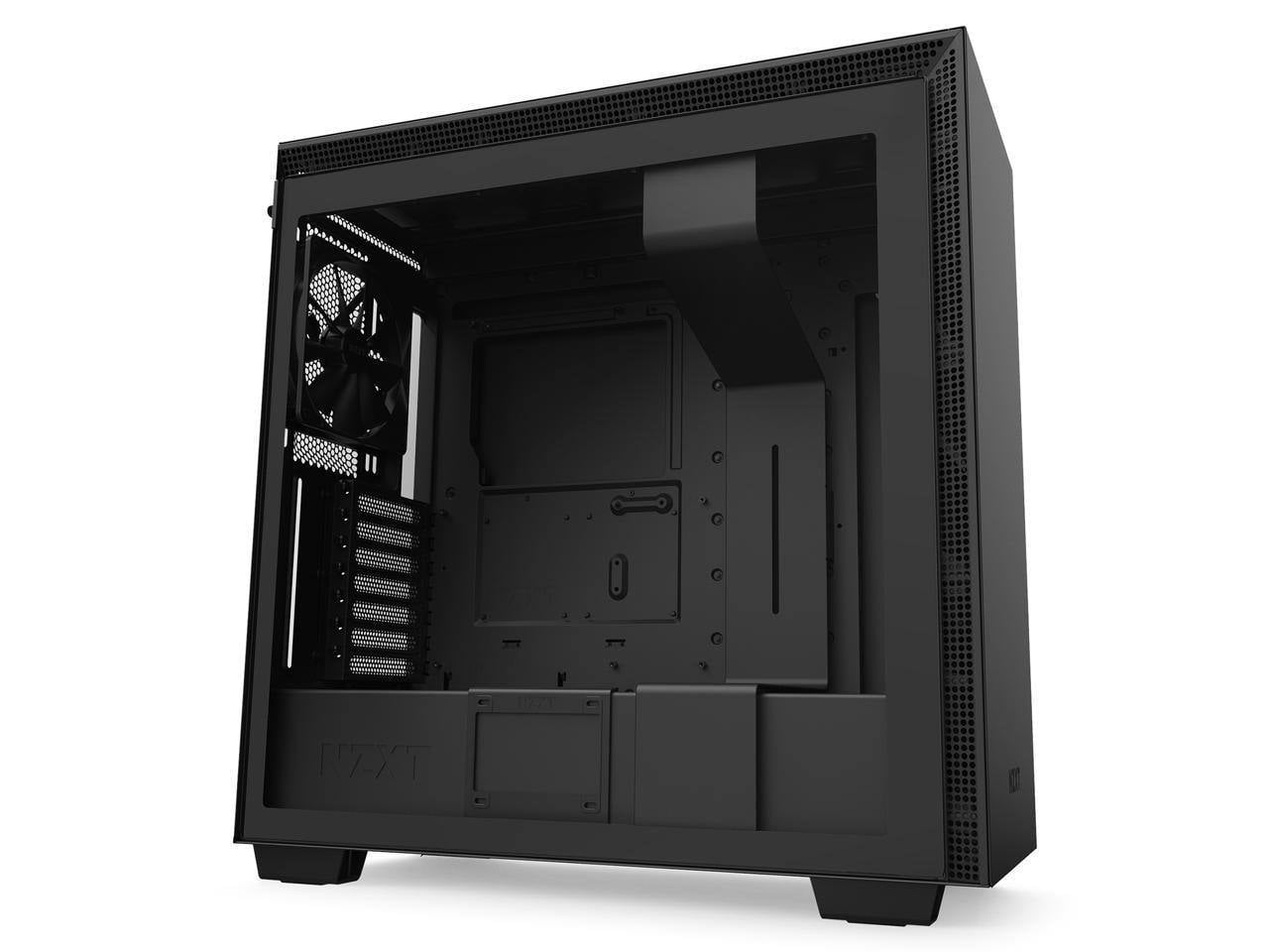 Front I/O USB Type-C Port Cable Management System NZXT H710 Quick Release Tempered Glass Side Panel White/Black ATX Mid Tower PC Gaming Case Water-Cooling Ready Steel Construction