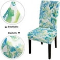 thumbnail image 4 of Coastal Chair Cover Beach Seashells Abstract Marine Design Slipcovers for Chairs Set of 6 Stretch Removable Washable Chair Covers for Dining Room Hotel Kitchen, 4 of 5