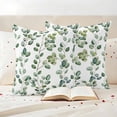 thumbnail image 3 of Outdoor Pillow Covers Watercolor Green Vines Waterproof Pillow Cases 24x24 Set of 2, Country Leaves Throw Pillow Cover Pillowcase for Patio Balcony Couch Garden, 3 of 9