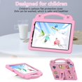 thumbnail image 5 of Jiahe Cover Case for iPad 10th Generation 2022,Durable Shockproof Protective EVA Foam Cute Cover with Handle Stand & Pencil Holder for Apple iPad 10th Gen 10.9" 2022, Pink, 5 of 8