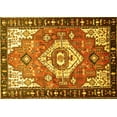 thumbnail image 1 of Ahgly Company Machine Washable Indoor Rectangle Persian Yellow Traditional Area Rugs, 8' x 10', 1 of 4
