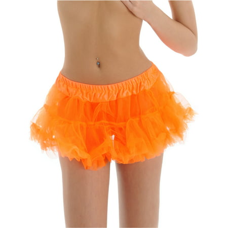 Orange Petticoat 2 Layer Halloween Costume or Dance Accessory Crinolines Sizes: One Size