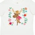 thumbnail image 4 of Inktastic Woodland Moose Spring Flowers Girls Toddler T-Shirt, 4 of 5