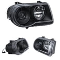 thumbnail image 2 of AKKON - For Black Bezel 05-10 Chrysler 300C Headlights Front Lamps Direct Replacement Pair Left + Right, 2 of 5